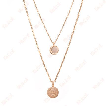 basic necklaces geometric shape smiley